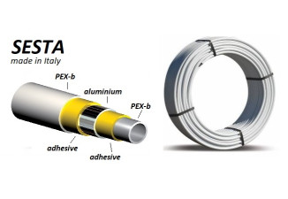 Rúrka PEX/AL/PEX 16x2 /bal 200m/ Sesta Rúrka PEX/AL/PEX 16x2 /bal 200m/ Sesta