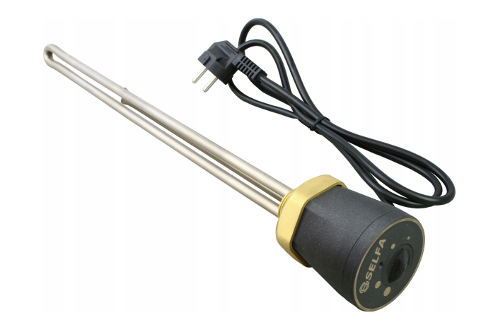 Špirala SELFA 2kW 1coll, L=385mm 230V nerez s termostatom Špirala SELFA 2kW 1coll, L=385mm 230V nerez s termostatom