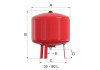 Expanzná nádoba Flamco Baseflex 80L DN20 6bar červená kúrenie Expanzná nádoba Flamco Baseflex 80L DN20 6bar červená kúrenie