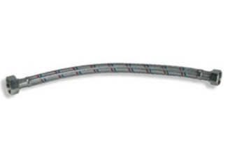 Hadica flexi 3/8x3/8 FF 40cm nerez opletaná voda FERRO Hadica flexi 3/8x3/8 FF 40cm nerez opletaná voda FERRO