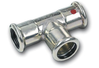 SANHA THERM T-kus 35x28x35mm redukovaný lis. oceľ, 24130 SANHA THERM T-kus 35x28x35mm redukovaný lis. oceľ, 24130
