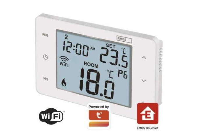 Termostat EMOS WiFi GoSmart P56201 programovateľný drôtový Termostat EMOS WiFi GoSmart P56201 programovateľný drôtový