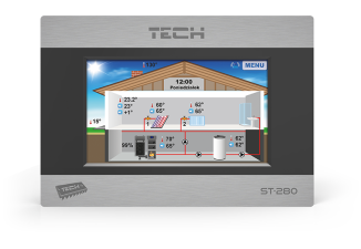 TECH Regulátor izbový EU-280 s RS komunikáciou TECH Regulátor izbový EU-280 s RS komunikáciou