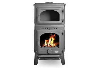 Kachle krbové liatinové BLACKPOOL 10kW s integrovanou trúbou Kachle krbové liatinové BLACKPOOL 10kW s integrovanou trúbou