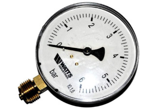 Manometer 0-6 bar bočný DN8, 1/4 Watts Manometer 0-6 bar bočný DN8, 1/4 Watts