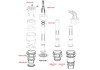 Ventil vypúšťací 346mm pre predstenové systémy A06 Alca Ventil vypúšťací 346mm pre predstenové systémy A06 Alca