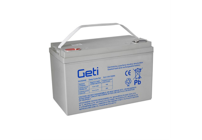 Batéria gélová 12V 100Ah pre solar GETI Batéria gélová 12V 100Ah pre solar GETI