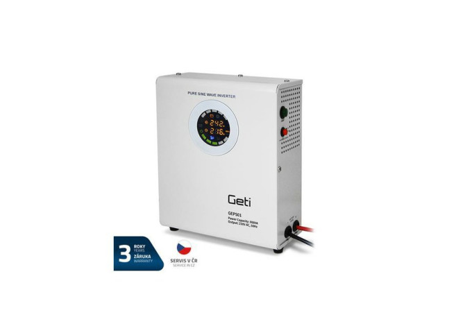 Záložný zdroj GETI GEP501 sinus 500W nástenný (800VA) Záložný zdroj GETI GEP501 sinus 500W nástenný (800VA)
