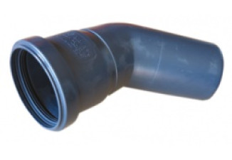 Koleno Plast 80/45 stupňov čierne UV Ricom Koleno Plast 80/45 stupňov čierne UV Ricom