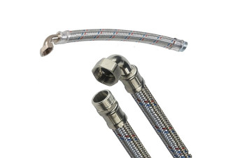 Hadica k vodárni s kolenom DN25 MF 80cm INOX Hadica k vodárni s kolenom DN25 MF 80cm INOX