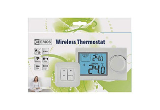 Termostat EMOS P5614 bezdrôtový ovládanie manuálne kolieskom Termostat EMOS P5614 bezdrôtový ovládanie manuálne kolieskom
