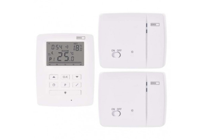 Termostat EMOS P5611OT.2R OpenTherm bezdrôtový + 2x príjimač Termostat EMOS P5611OT.2R OpenTherm bezdrôtový + 2x príjimač