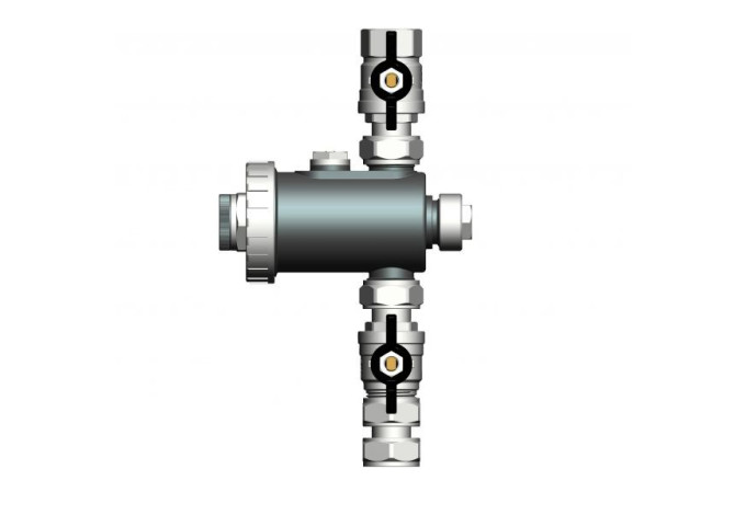 Magnetický filter DN20 Quadromag MINI 3/4 coll Magnetický filter DN20 Quadromag MINI 3/4 coll