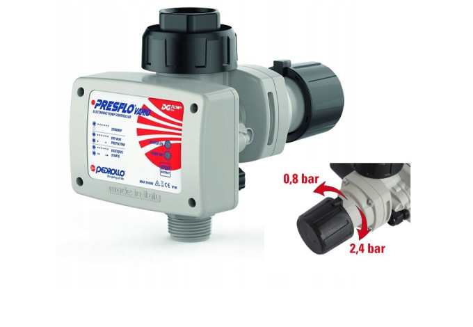 Riadiaca jednotka PRESFLO VARIO 2,4 bar Pedrollo s manometrom Riadiaca jednotka PRESFLO VARIO 2,4 bar Pedrollo s manometrom