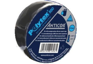 Páska samozvariteľná silikónová Polytex 550 25mmx3m čierna Páska samozvariteľná silikónová Polytex 550 25mmx3m čierna