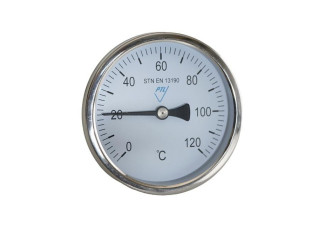 Teplomer priamy s jímkou 0-120°C, L=45 mm dvojkovový Prematlak Teplomer priamy s jímkou 0-120°C, L=45 mm dvojkovový Prematlak